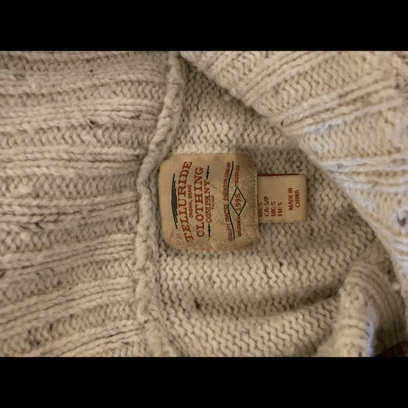 Telluride Clothing Co. Shawl Collar Knit Sweater with Elbow Pads - Picture 2 of 3